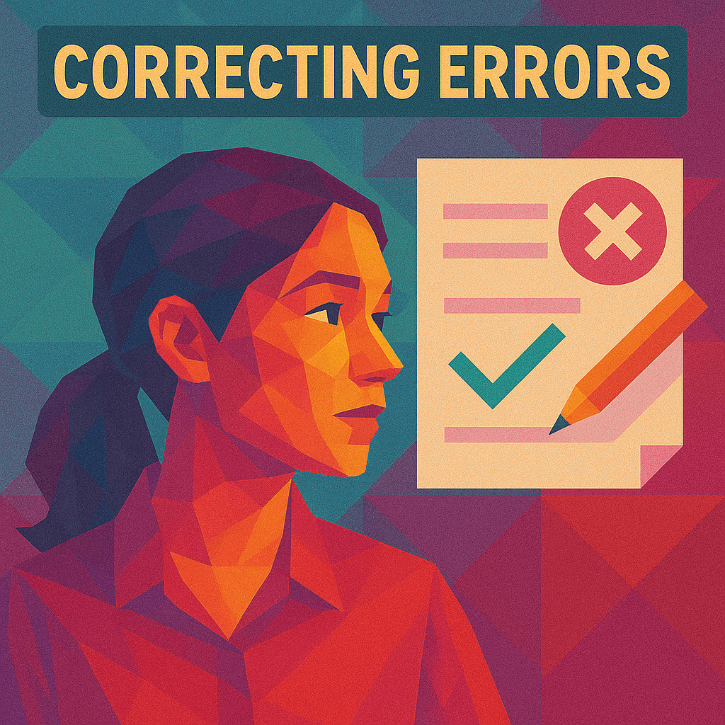 correcting errors re